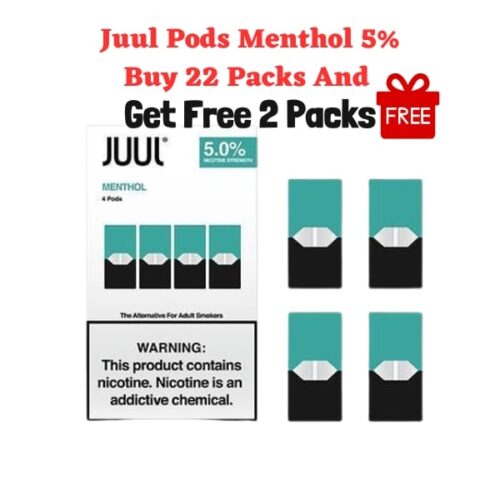 Best Deal Juul Pods Menthol 5% with the Best Offer Dubai