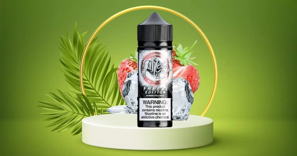 Ruthless E-juice 120ml Strawberry Freeze-Dried _ Freebase E-liquid Dubai