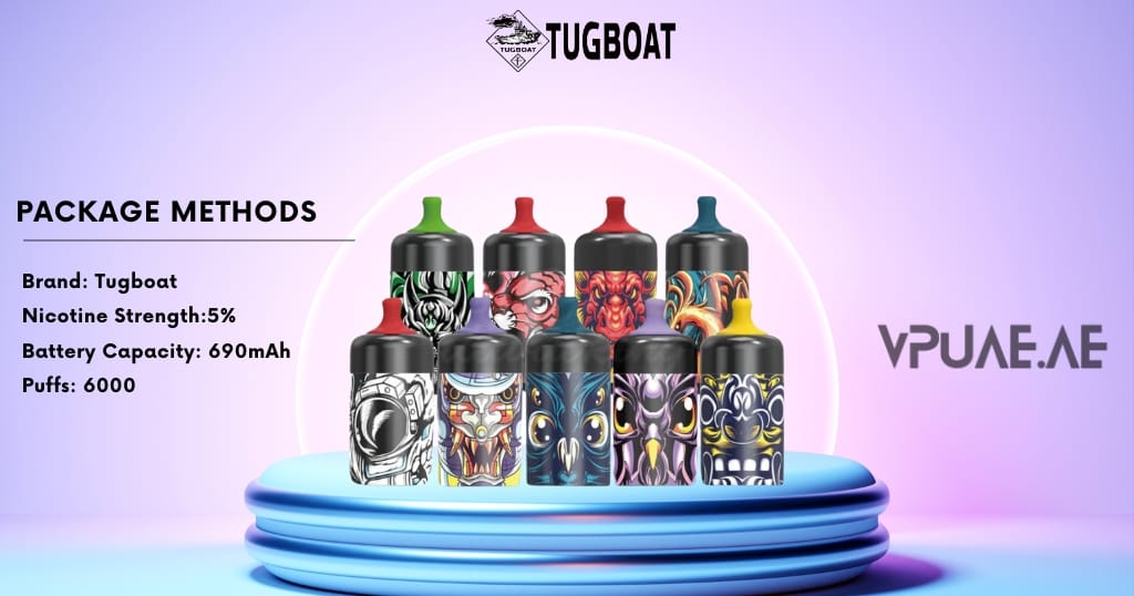 Buy Tugboat Ultra Rechargeable Disposable Vape 6000 Puffs 15ml