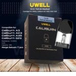 Buy Uwell Caliburn A3 Replacement Pods 4pcpack in Vape UAE With Delivery