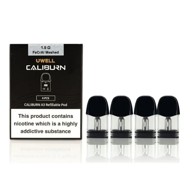 Caliburn A3 Replacement Pods 4pc - Best Price in Vape UAE