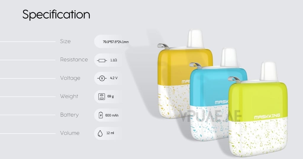 Maskking 5000 Puffs Disposable Vape Shop Dubai