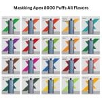 Maskking Apex 8000 Puffs All Flavors Vape UAE
