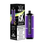 Al Fakher Crown Bar Hypermax 15000 Puffs Disposable Vape Price in Dubai GRAPE MINT