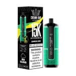 Al Fakher Crown Bar Hypermax 15000 Puffs Disposable Vape Price in Dubai LEMON LIME