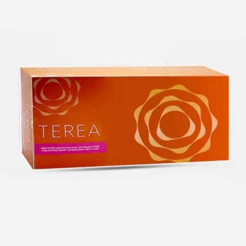 IQOS TEREA Amber Kazakhstan Edition heated tobacco sticks with smooth tobacco flavor and light woody nutty notes for IQOS ILUMA devices in UAE