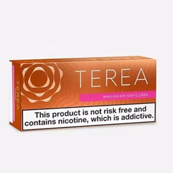 IQOS TEREA Amber Italy Edition heated tobacco sticks with roasted tobacco, woody notes, and nutty aroma for IQOS ILUMA devices in UAE