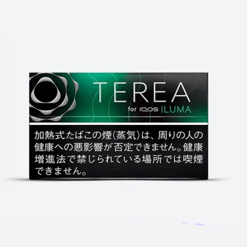IQOS TEREA Black Menthol Japan heated tobacco sticks with intense menthol and rich tobacco flavor for IQOS ILUMA devices in UAE