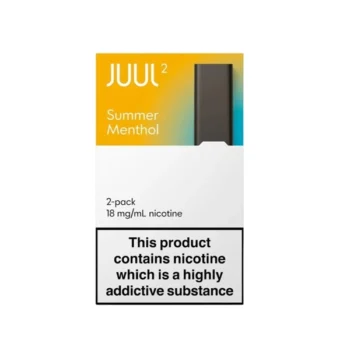 JUUL 2 Summer Menthol Pods UK with tropical fruit and cooling menthol flavor and 18mg nicotine salt for JUUL 2 devices in UAE