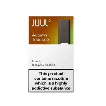 JUUL 2 Autumn Tobacco Pods UK with rich tobacco flavor and 18mg nicotine salt for JUUL 2 devices in UAE