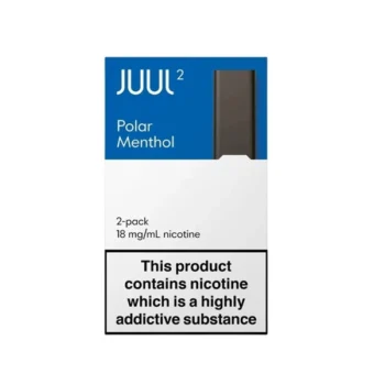 JUUL 2 Polar Menthol Pods UK with icy menthol flavor and 18mg nicotine salt for JUUL 2 devices in UAE