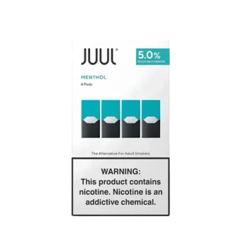 JUUL Menthol Pods 3% with refreshing menthol flavor and nicotine salt for JUUL devices in UAE
