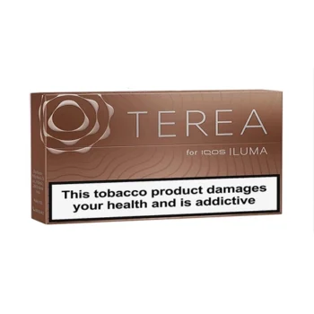 IQOS TEREA Teak Swiss Edition heated tobacco sticks with mellow tobacco, creamy notes, and nutty aroma for IQOS ILUMA devices in UAE