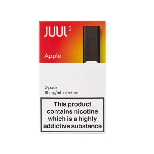 JUUL 2 Apple Pods UK with crisp apple flavor and 18mg nicotine salt for JUUL 2 devices in UAE