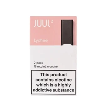 JUUL 2 Lychee Pods UK with sweet lychee flavor and 18mg nicotine salt for JUUL 2 devices in UAE
