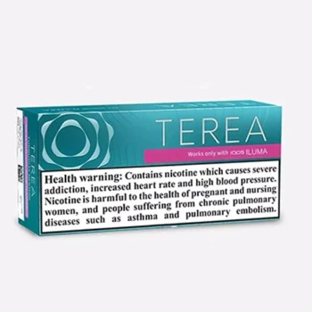 IQOS TEREA Turquoise Menthol Italy Edition heated tobacco sticks with crisp menthol cooling and smooth tobacco notes for IQOS ILUMA devices in UAE