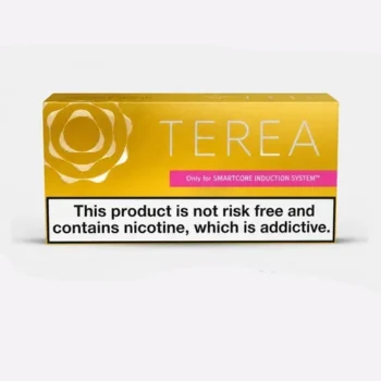 IQOS TEREA Yellow Swiss Edition heated tobacco sticks with mellow tobacco and zesty citrus notes for IQOS ILUMA devices in UAE