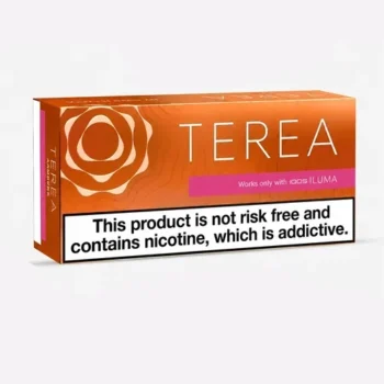 IQOS TEREA Amber Swiss Edition heated tobacco sticks with smooth roasted tobacco and woody nutty notes for IQOS ILUMA devices in UAE