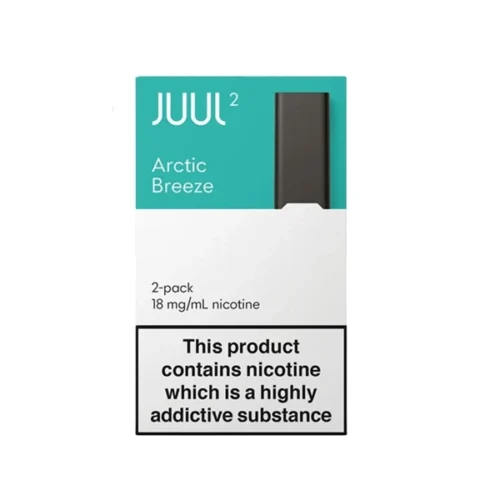 JUUL 2 Arctic Breeze Pods UK with icy menthol flavor and 18mg nicotine salt for JUUL 2 devices in UAE
