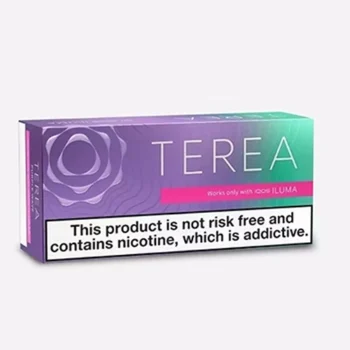 IQOS TEREA Purple Wave Italy Edition heated tobacco sticks with berry menthol flavor and dark forest fruit notes for IQOS ILUMA devices in UAE