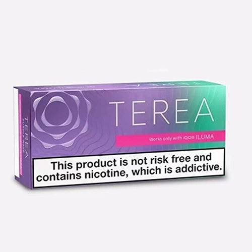 IQOS TEREA Purple Wave Italy Edition heated tobacco sticks with berry menthol flavor and dark forest fruit notes for IQOS ILUMA devices in UAE