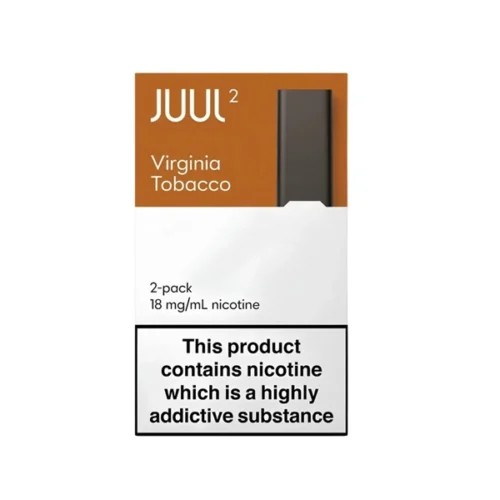 JUUL 2 Virginia Tobacco Pods UK with authentic Virginia tobacco flavor and 18mg nicotine salt for JUUL 2 devices in UAE