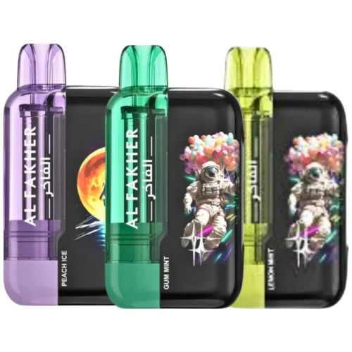 Al Fakher Crown Bar Ultra 25000 Puffs 5mg UAE rechargeable disposable vape with mesh coil and LED display