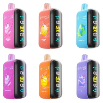 Raya D3 25000 Puffs UAE by ELF BAR with triple mesh coil, rechargeable battery, and smart digital display