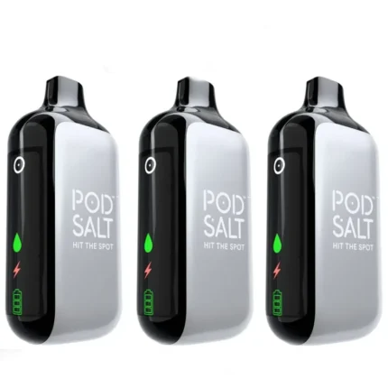 Pod Salt 35000 Puffs UAE rechargeable disposable vape with LED display, HIT Boost technology, and up to 35000 puffs