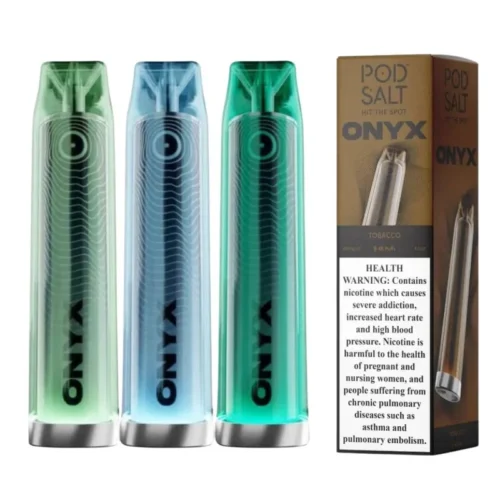 Pod Salt Onyx 4000 Puffs UAE disposable vape with mesh coil, compact design, and up to 4000 puffs