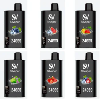 Silvaper 24000 Puffs UAE Disposable Vape with 25ml E-Liquid, 20mg Nicotine Salt and USB Type-C Charging