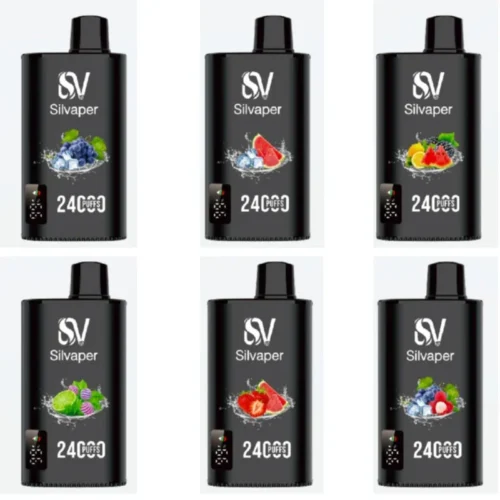 Silvaper 24000 Puffs UAE Disposable Vape with 25ml E-Liquid, 20mg Nicotine Salt and USB Type-C Charging