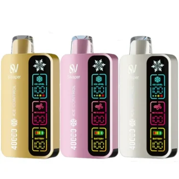 Silvaper 40000 Puffs Disposable Vape UAE with dual mesh coil, 4-mode ice control, LED display, and up to 40000 puffs