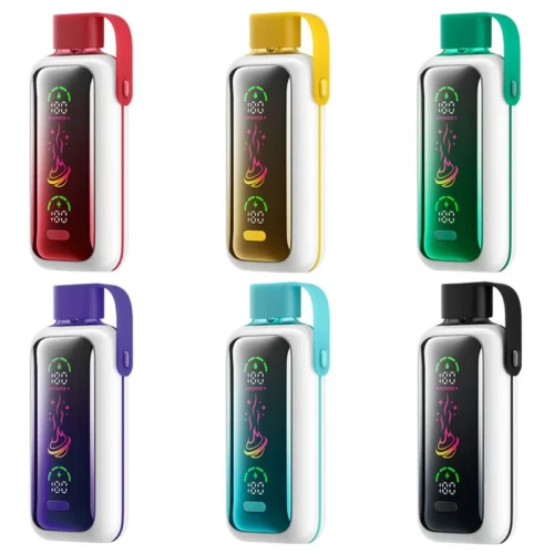 VOZOL Star 20000 Puffs UAE rechargeable disposable vape with dual mesh coil, HD display, and up to 20000 puffs