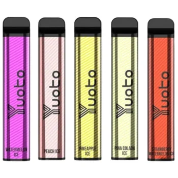 Yuoto 2500 Puffs UAE disposable vape with 7ml e-liquid, 1200mAh battery, and up to 2500 puffs