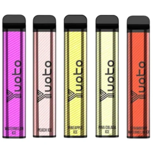 Yuoto 2500 Puffs UAE disposable vape with 7ml e-liquid, 1200mAh battery, and up to 2500 puffs