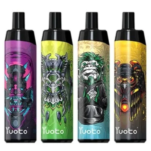 Yuoto Thanos 5000 Puffs UAE rechargeable disposable vape with 14ml e-liquid, mesh coil, and up to 5000 puffs