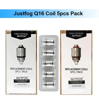 Justfog Q16 Replacement Coil UAE 5 Pack for Justfog Q16 and Q16 Pro Tanks