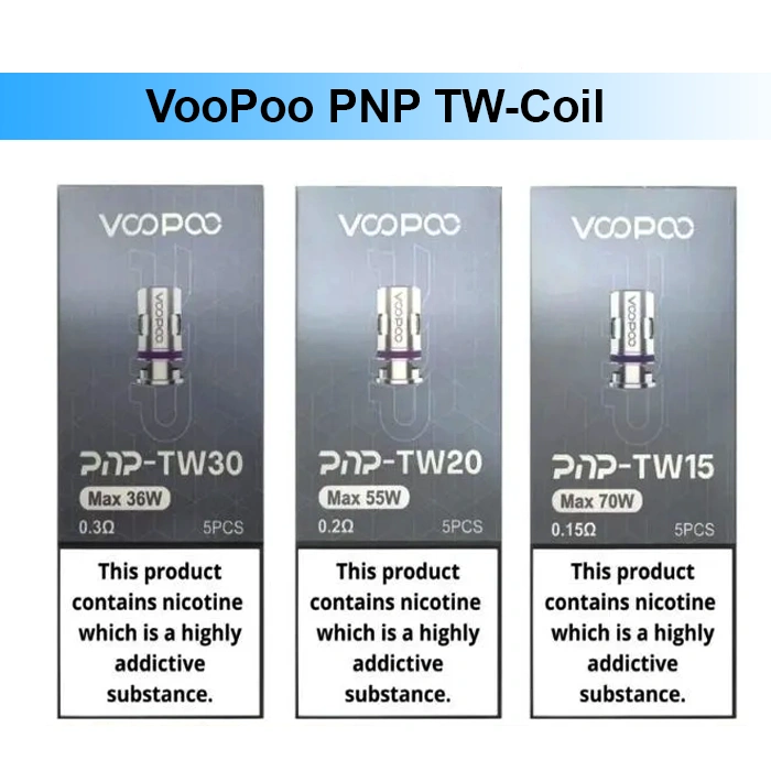 Voopoo PnP TW Coil Pack UAE 5 Pack Voopoo PnP TW Replacement Coil Pack UAE Mesh Coils for Compatible Voopoo Devices
