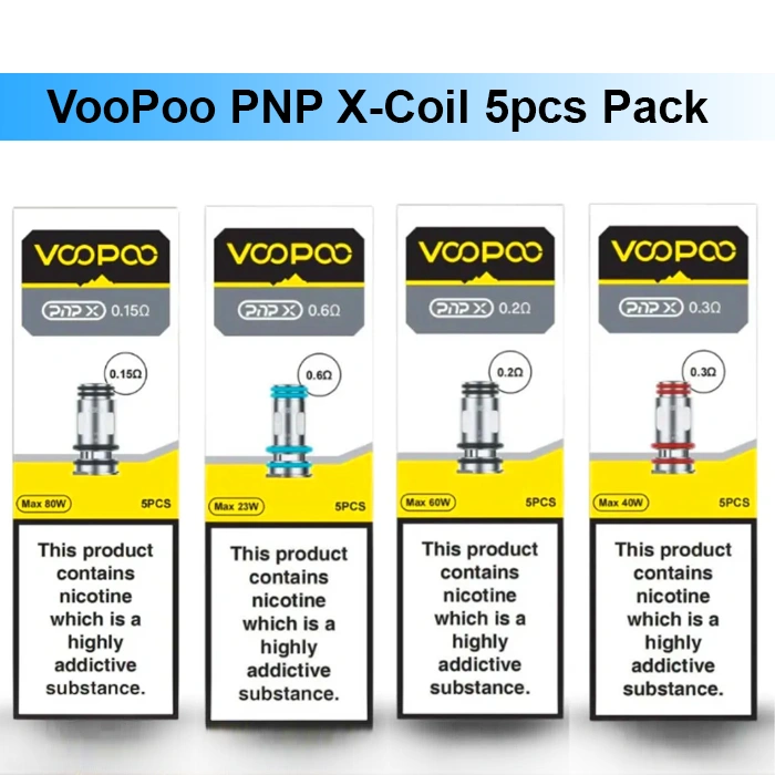 Voopoo PnP X Coils UAE 5 Pack Voopoo PnP X Replacement Coils UAE 5 Pack for Compatible Voopoo Devices