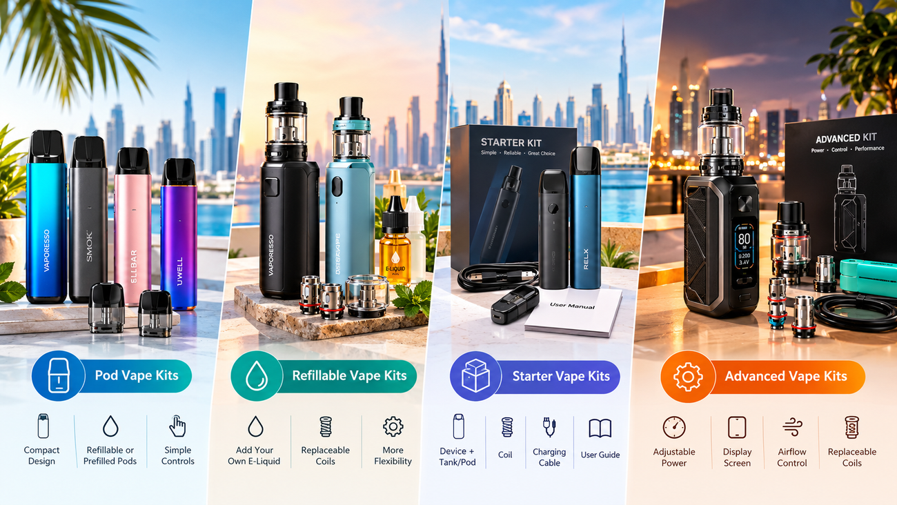 Vape Kits in UAE: Types, Features & How to Compare Devices 2 Vape Kits in UAE: Types, Features & How to Compare Devices